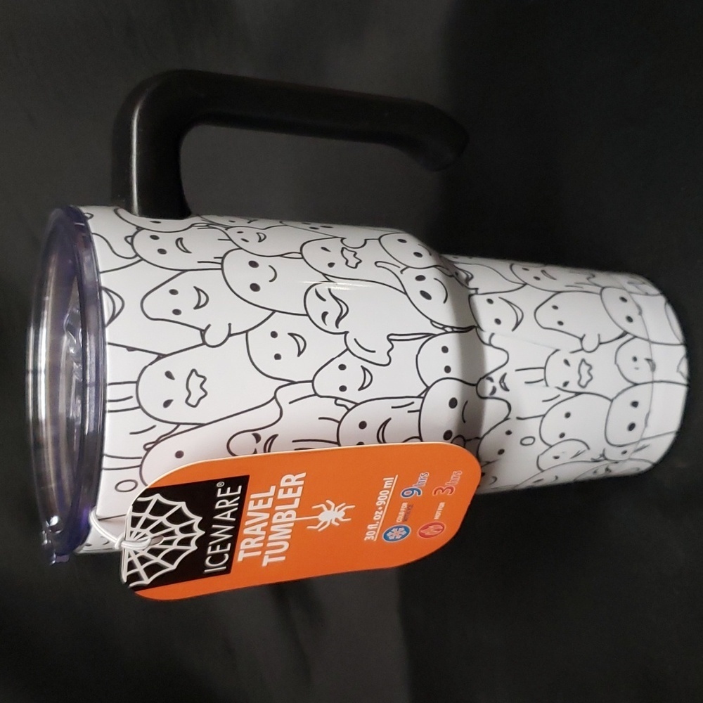 Iceware Wild Eye Designs Insulated Travel Tumbler 30 oz. Ghost Pattern